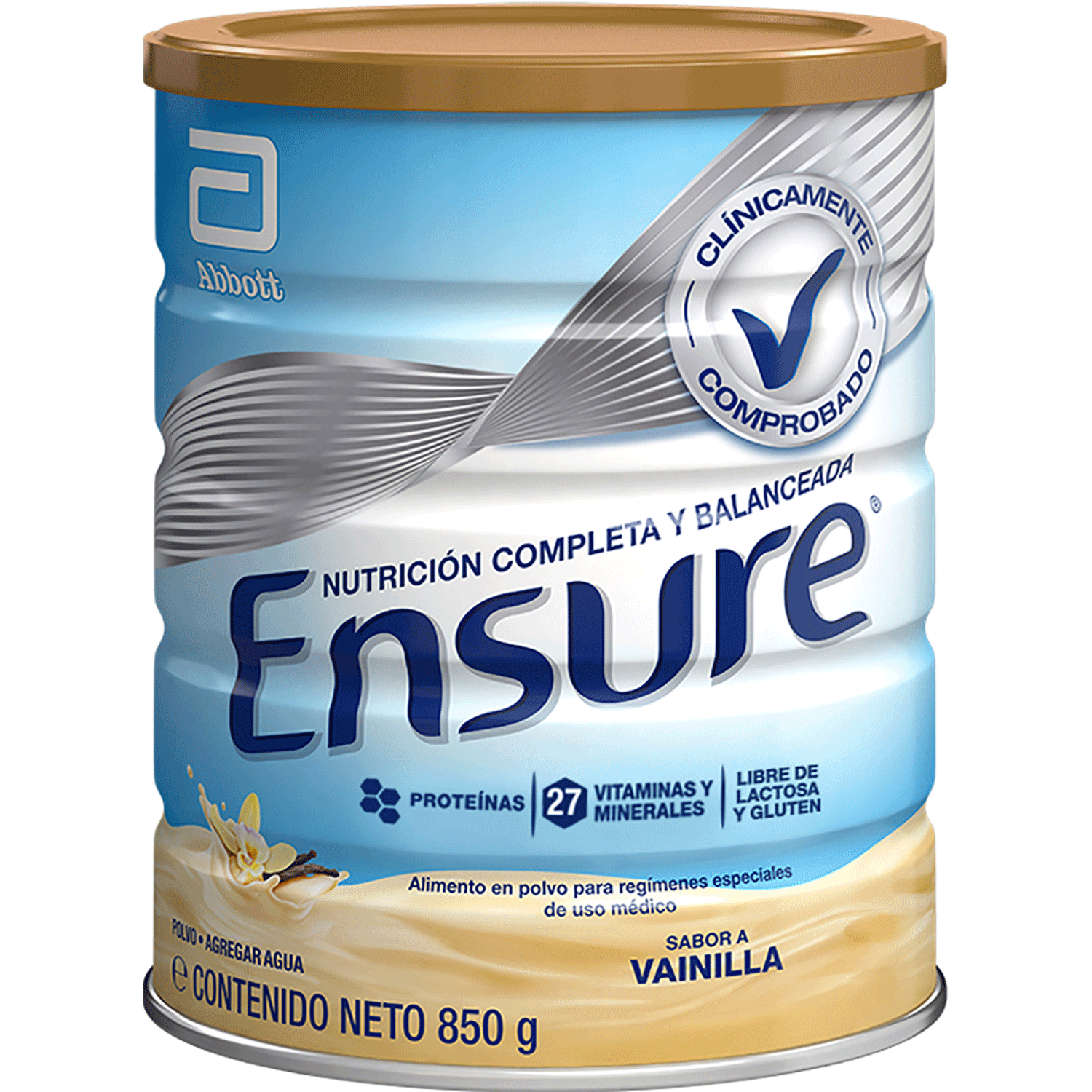 vainilla Abbott ENSURE en Polvo Tarro de 850gr Sabor Vainilla - Imagen 1