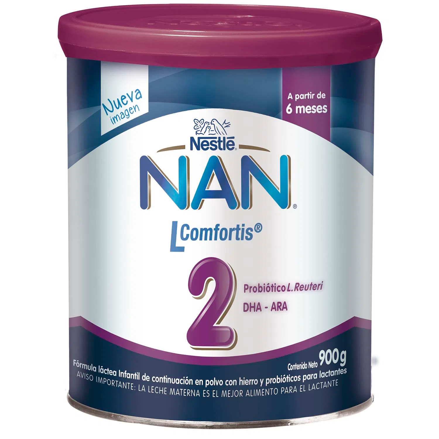 NAN 2 L COMFORTIS Formula Inf 900g NAN 2 L Comfortis Formula Infantil 800 Gr - Imagen 1