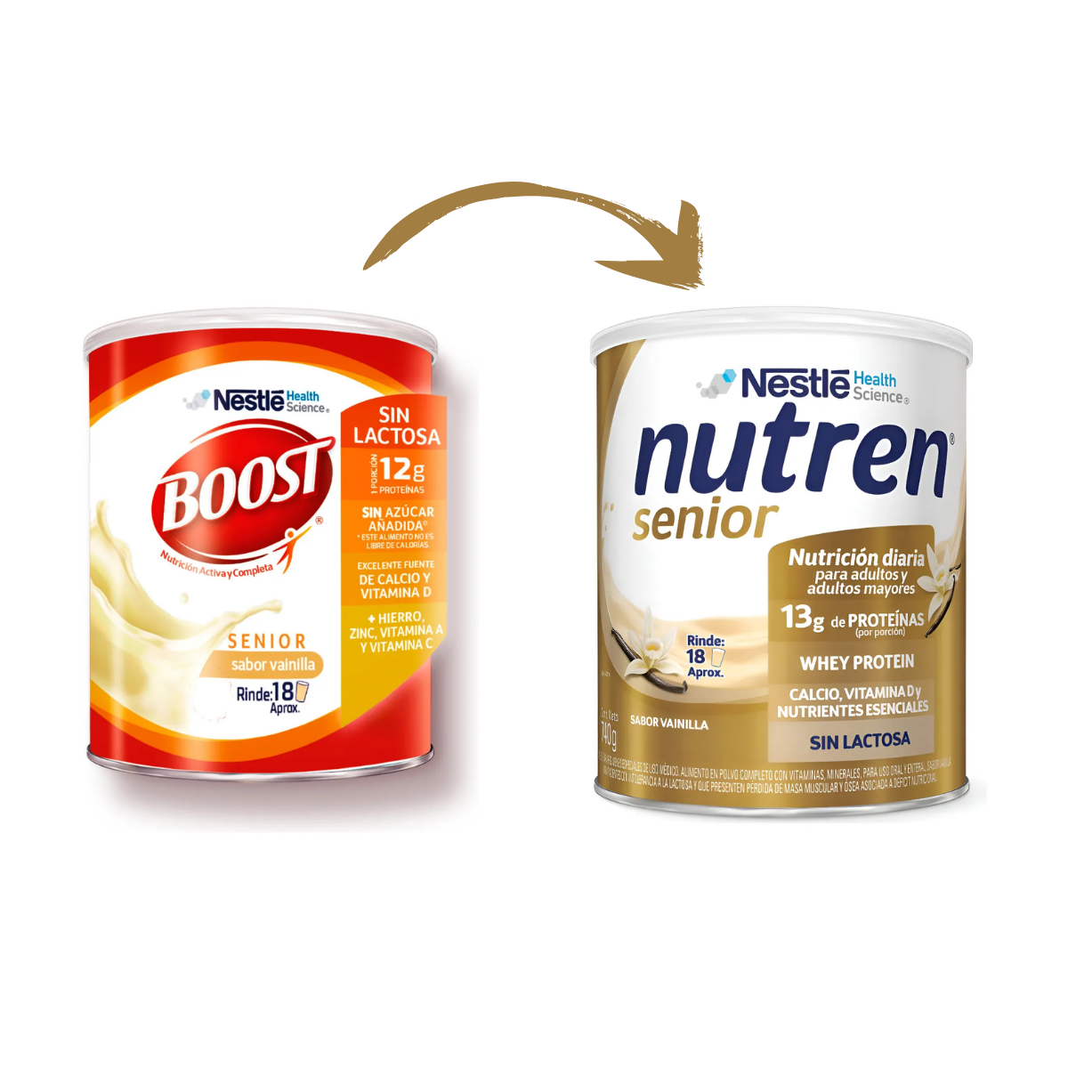 De-Boost-a-Nutren-Vainilla Nutren – Ex Boost Senior Vainilla 740 Grs - Imagen 1